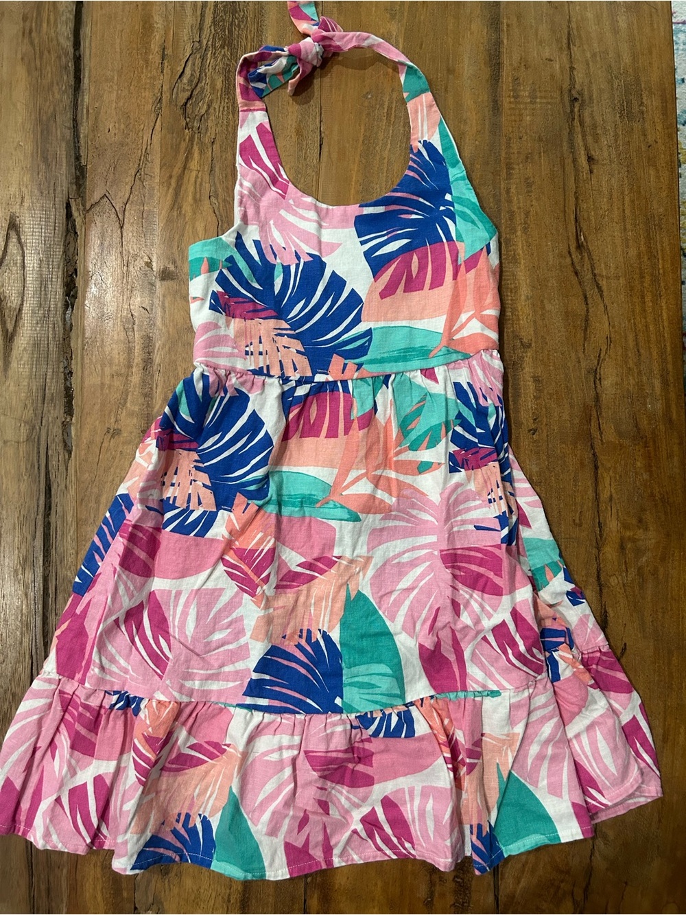 Lined linen dress